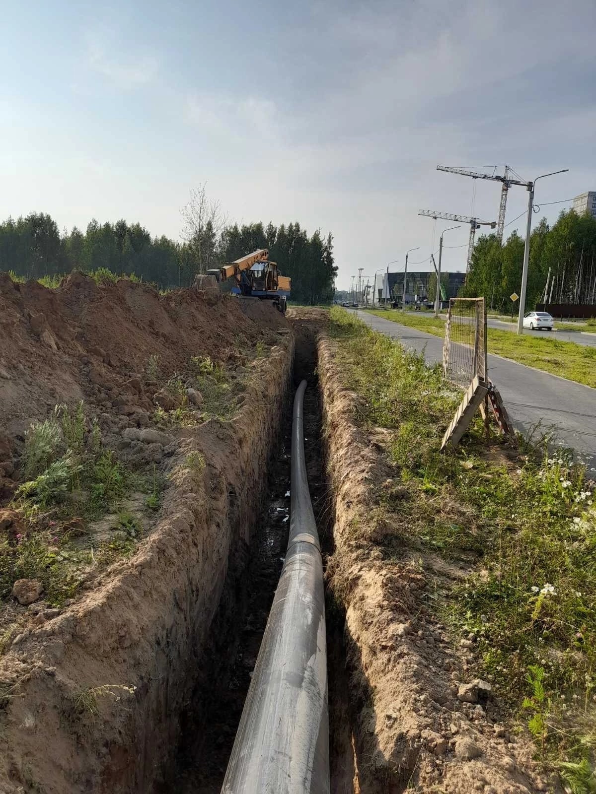 Прокладка новых сетей водоснабжения по Дядьковской улице –  Ярославльводоканал